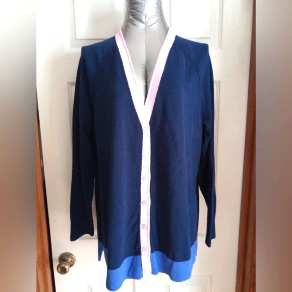 Woman's V-neck Button Down Cardigan Sweater